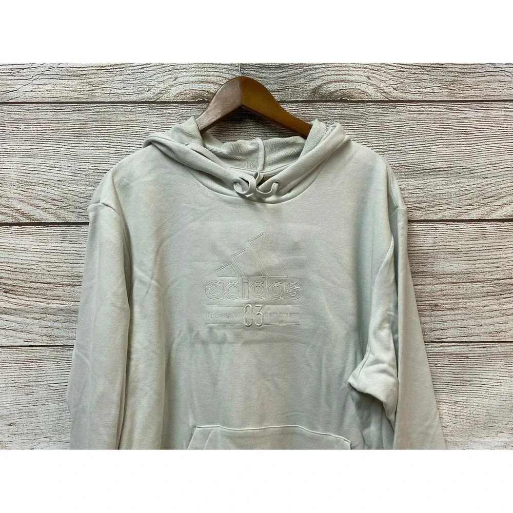 Adidas Hoodie Sweatshirt Mens Size‎ Small Orbit Grey Terry BB HD Pullover New